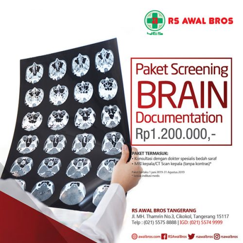 paket screening brain documentation, rumah sakit awal bros tangerang